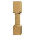 Osborne Wood Products 15 1/2 x 3 1/2 Shanty2Chic Bench Leg in Mahogany 1389MH